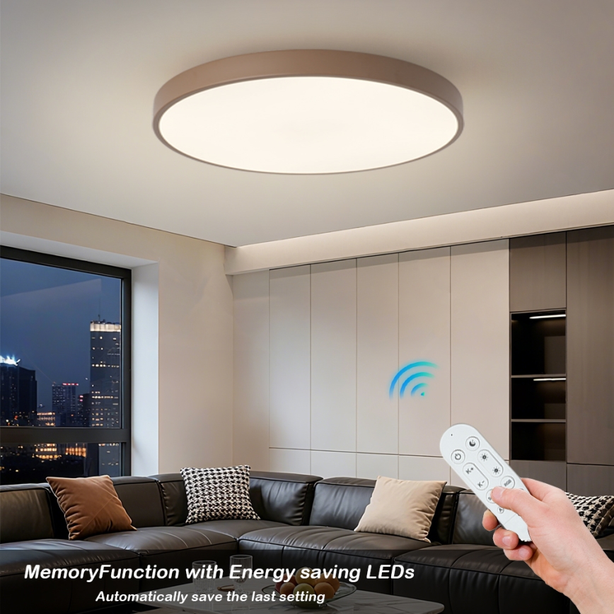 Brilagi - POOL SMART dimbaar LED-armatuur LED/100W/230V Ø 80 cm 3000-6000K Wi-Fi Tuya + afstandsbediening bruin