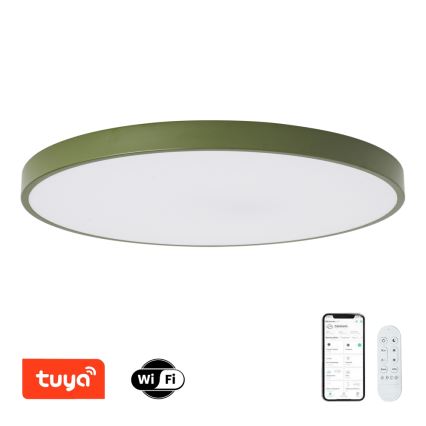 Brilagi - Dimbare LED-armatuur POOL SMART LED/128W/230V Ø 100 cm Wi‑Fi Tuya + afstandsbediening, groen