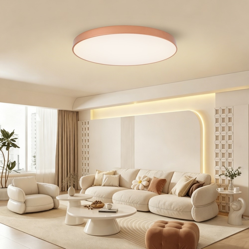 BRILAGI - LED dimbare plafondlamp POOL SMART LED/128W/230V 100 cm 3000-6000K Wi-Fi Tuya koperkleurig + afstandsbediening