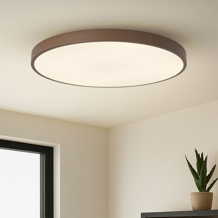 Brilagi - LED dimbaar armatuur POOL SMART LED/128W/230V Ø 100 cm Wi-Fi Tuya + afstandsbediening bruin