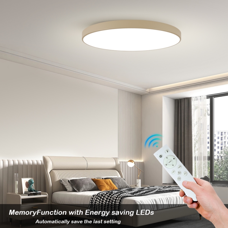 Brilagi - LED dimbare plafondlamp POOL SMART LED/180W/230V 3000-6000K 120 cm beige Wi-Fi Tuya + afstandsbediening