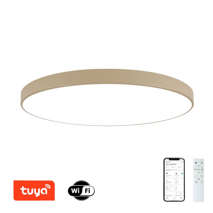 Brilagi - LED dimbare plafondlamp POOL SMART LED/180W/230V 3000-6000K 120 cm beige Wi-Fi Tuya + afstandsbediening
