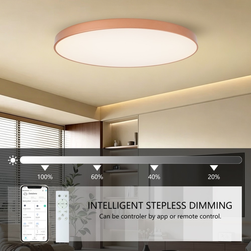 BRILAGI - Dimbare LED-plafondlamp POOL SMART LED/180W/230V 3000-6000K 120 cm koperen Wi-Fi Tuya + afstandsbediening
