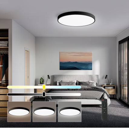 Brilagi - LED dimbare plafondlamp POOL SMART LED/60W/230V 3000-6000K 50 cm + afstandsbediening