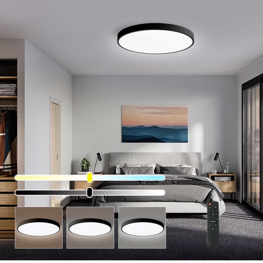 Brilagi - LED dimbare plafondlamp POOL SMART LED/60W/230V 3000-6000K 50 cm + afstandsbediening