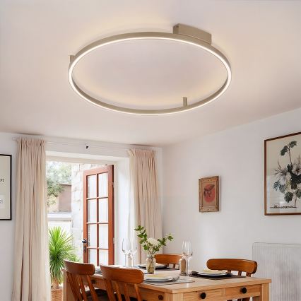 Brilagi - LED dimbare plafondlamp PORTOFINO LED/60W/230V 3000-6000K Ø 80 cm beige + afstandsbediening
