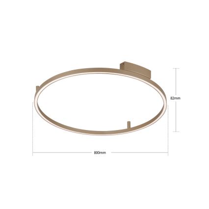 Brilagi - LED dimbare plafondlamp PORTOFINO LED/60W/230V 3000-6000K Ø 80 cm beige + afstandsbediening