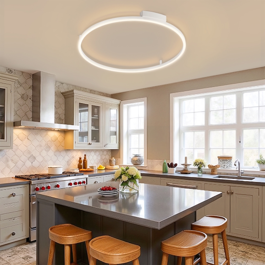 Brilagi - LED-dimbare plafondlamp PORTOFINO LED/60W/230V 3000-6000K Ø 80 cm wit + afstandsbediening