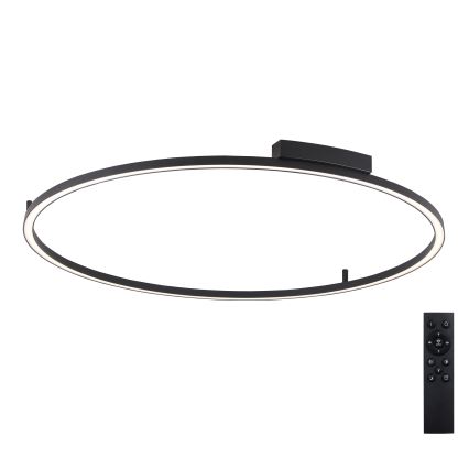Brilagi - LED dimbare plafondlamp PORTOFINO LED/85W/230V 3000-6000K Ø 120 cm zwart + afstandsbediening