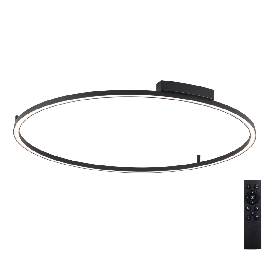 Brilagi - LED dimbare plafondlamp PORTOFINO LED/85W/230V 3000-6000K Ø 120 cm zwart + afstandsbediening