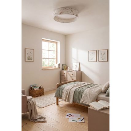 Brilagi - LED-dimbare plafondlamp VELVET SMARTIX STARS LED/24W/230V 3000-6000K Ø 45 cm wit/bloemen Wi-Fi Tuya Beacon + afstandsbediening