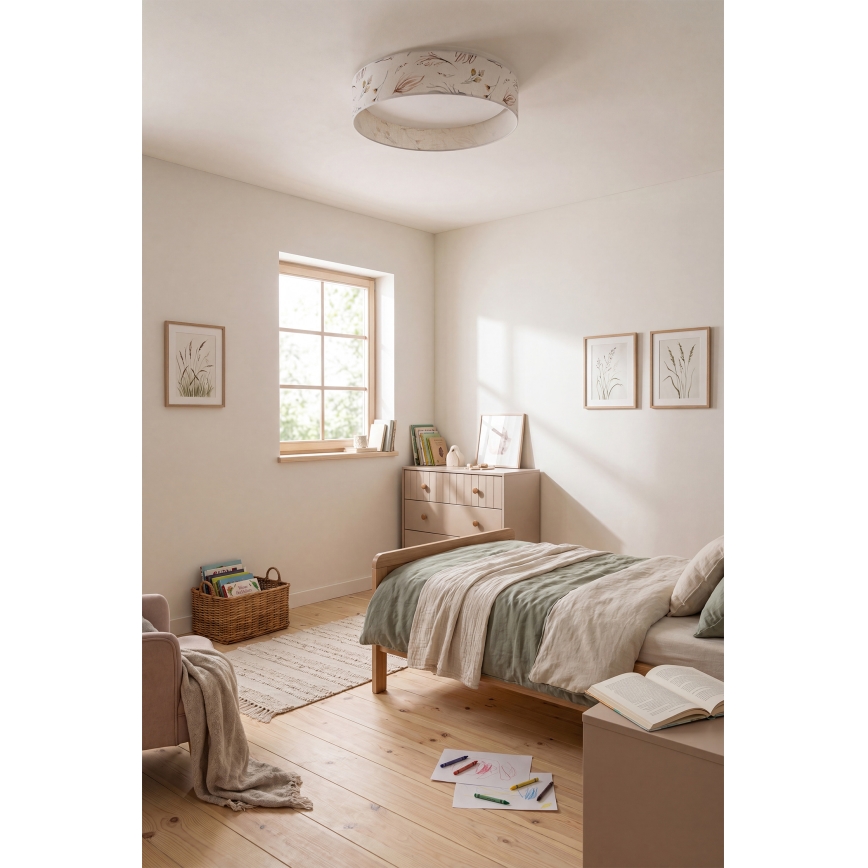 Brilagi - LED-dimbare plafondlamp VELVET SMARTIX STARS LED/24W/230V 3000-6000K Ø 45 cm wit/bloemen Wi-Fi Tuya Beacon + afstandsbediening