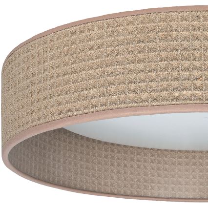 Brilagi - LED-dimbare plafondlamp VELVET SMARTIX LED/36W/230V 3000–6000K Ø 55 cm beige Wi‑Fi Tuya Beacon + afstandsbediening