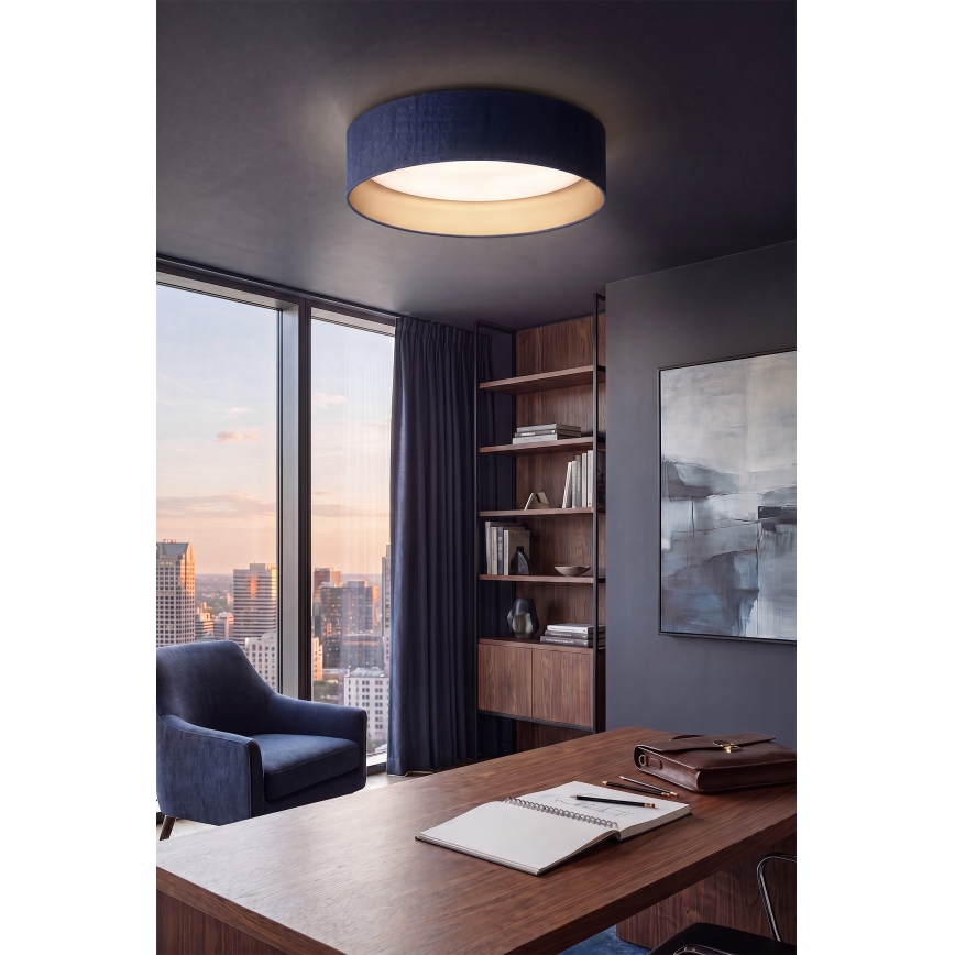 Brilagi - Dimbare LED-plafondlamp VELVET SMART VARI LED/24W/230V 3000-6500K Ø 45 cm blauw/goud + afstandsbediening