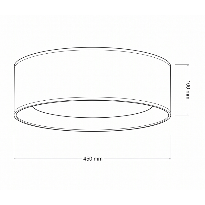 Brilagi - Dimbare LED-plafondlamp VELVET SMART VARI LED/24W/230V 3000-6500K Ø 45 cm blauw/goud + afstandsbediening