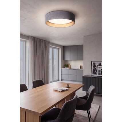 Brilagi - LED dimbare plafondlamp VELVET SMART VARI LED/36W/230V 3000-6500K diameter 55 cm grijs/goud + afstandsbediening