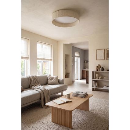 Brilagi - VELVET SMART VARI LED dimbare plafondlamp, 36 W, 230 V, 3000–6500 K, Ø 55 cm, crème + afstandsbediening