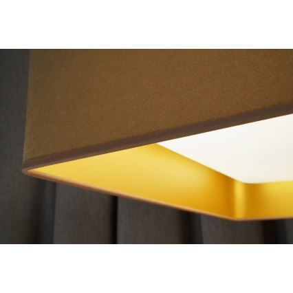 Brilagi - LED-dimbare plafondlamp VELVET SQUARE LED/24W/230V 43x43 cm 3000/4000/6500K + afstandsbediening beige