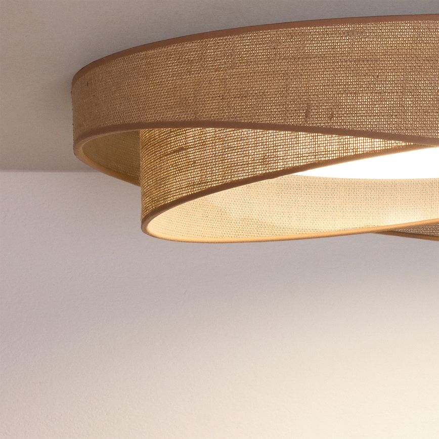 BRILAGI - LED dimbare plafondlamp VELVET TWIST LED/36W/230V 3000-6000K Ø 65 cm Wi-Fi Tuya Beacon beige + met afstandsbediening