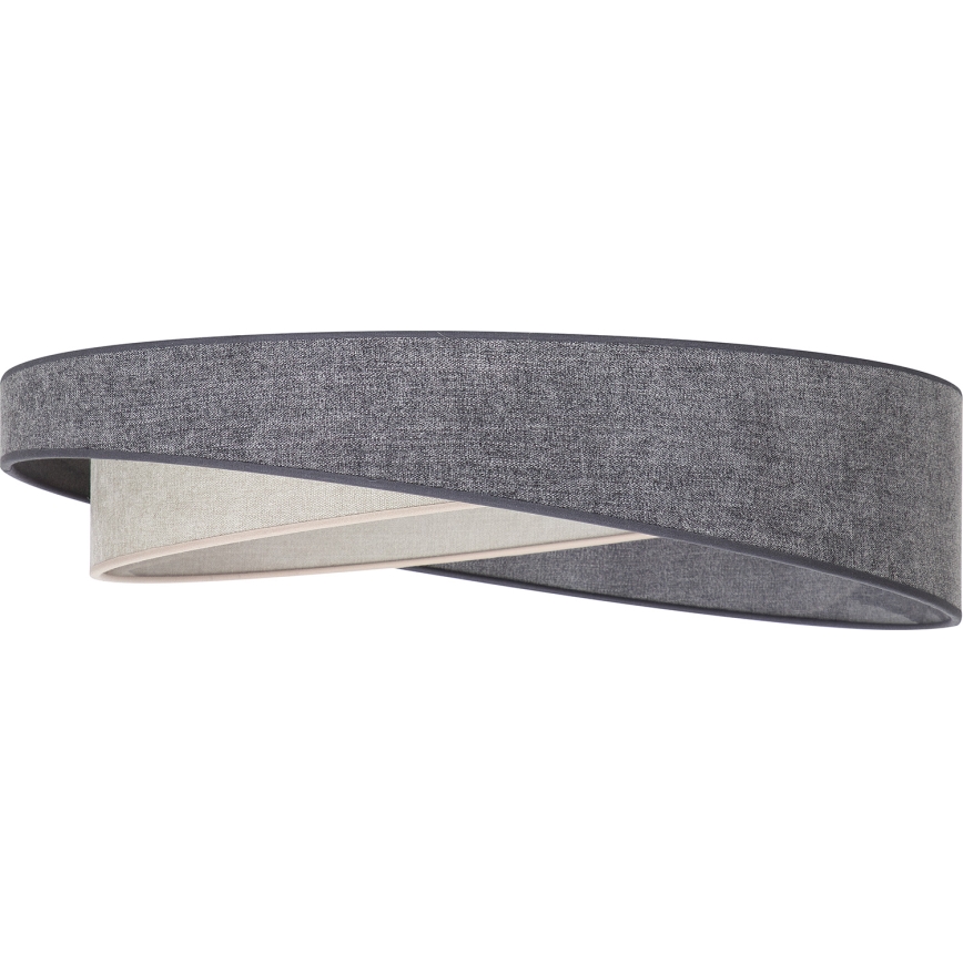 BRILAGI - LED-dimbare plafondlamp VELVET TWIST LED/36W/230V 3000-6000K Ø 65 cm Wi-Fi Tuya Beacon grijs/crème + afstandsbediening