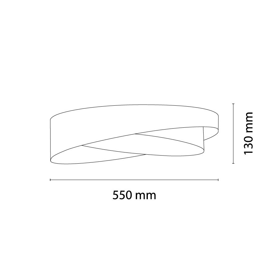 BRILAGI - Dimbare LED-plafondlamp VELVET TWIST LED/36W/230V 3000-6000K Ø 65 cm Wi-Fi Tuya Beacon roze/cremekleurig + afstandsbediening