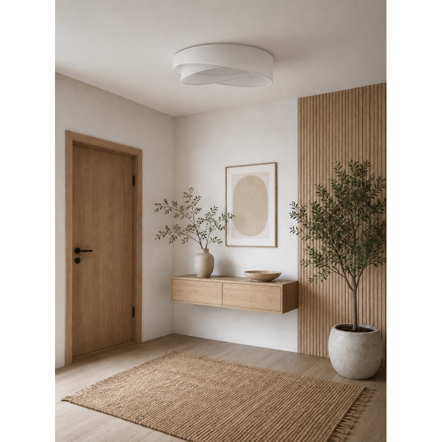 BRILAGI - Dimbare plafondlamp VELVET TWIST LED/36W/230V 3000-6000K Ø 65 cm Wi-Fi Tuya Beacon wit + afstandsbediening