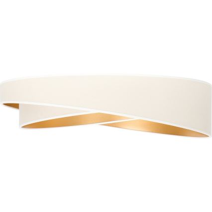 BRILAGI - Dimbare plafondlamp VELVET TWIST LED/36W/230V 3000-6000K Ø 65 cm Wi-Fi Tuya Beacon wit/goud + afstandsbediening