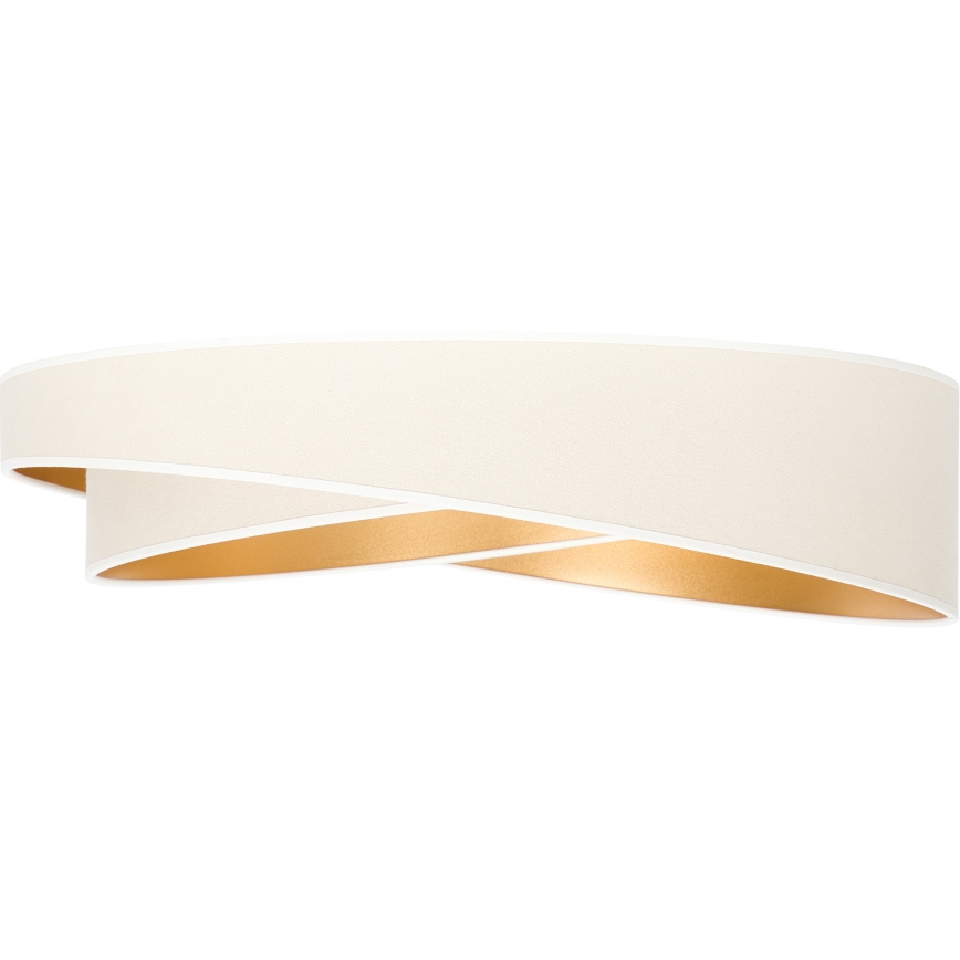 BRILAGI - Dimbare plafondlamp VELVET TWIST LED/36W/230V 3000-6000K Ø 65 cm Wi-Fi Tuya Beacon wit/goud + afstandsbediening