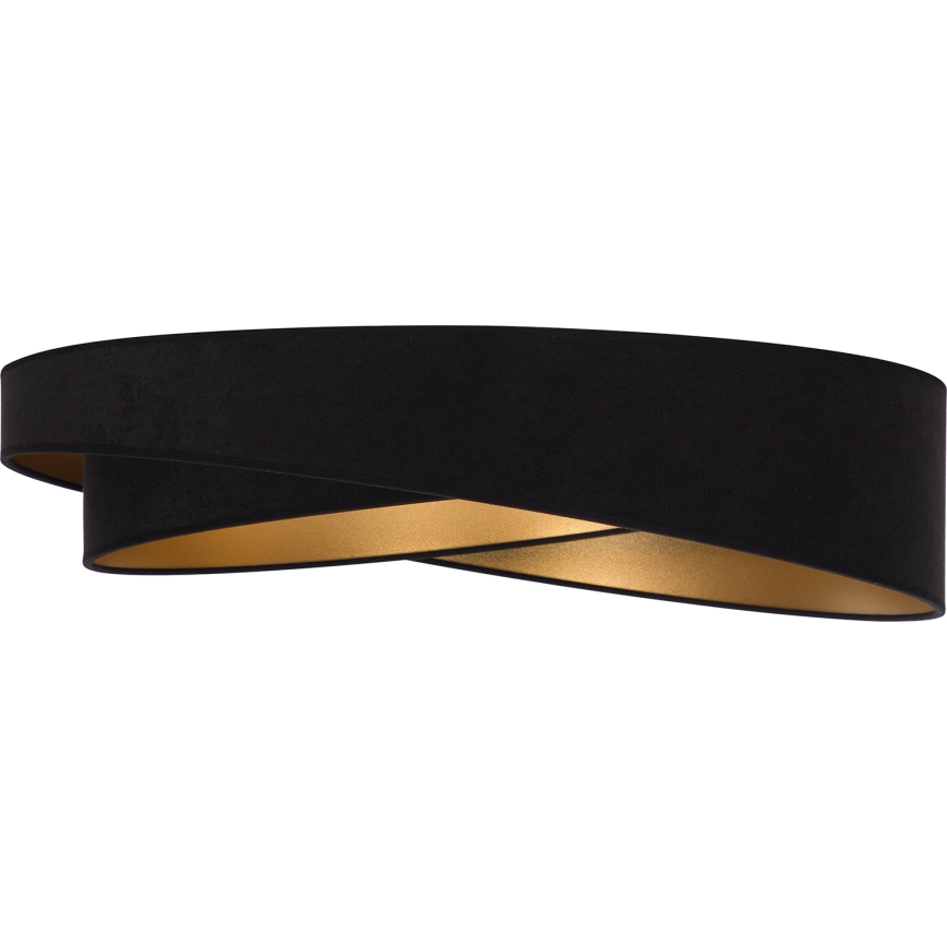 BRILAGI - LED-dimbare plafondlamp VELVET TWIST LED/36W/230V 3000-6000K Ø 65 cm Wi-Fi Tuya Beacon zwart/goud + afstandsbediening
