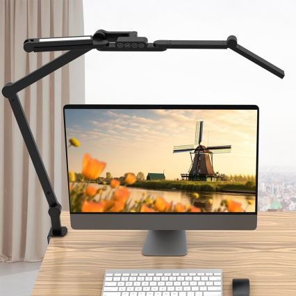 Brilagi - LED Dimbaar flexibel tafellamp VARIO LED/24W/230V 3000-6500K CRI 92 zwart