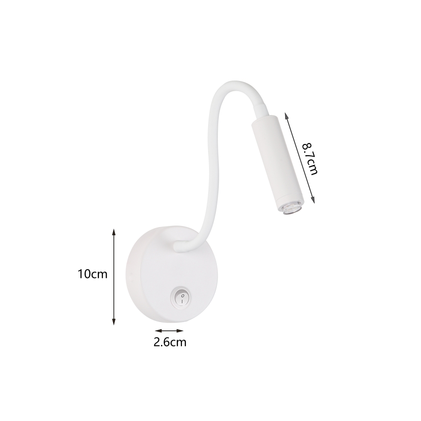 Brilagi - LED Dimbaar flexibel wand lamp MAYA 1xG9/4W/230V wit 2700-6500K Wi-Fi Tuya