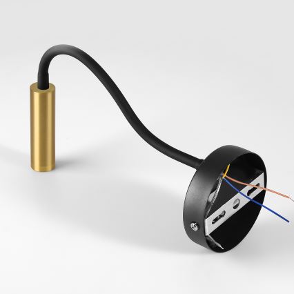 Brilagi - LED Dimbaar flexibel wand lamp MAYA 1xG9/4W/230V zwart/goud 2700-6500K Wi-Fi Tuya