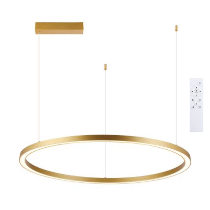 Brilagi - LED-dimbare hanglamp aan kabel PORTOFINO LED/60W/230V 3000-6000K Ø 80 cm goudkleurig + afstandsbediening
