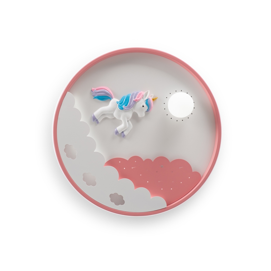 Brilagi - Dimbare LED-plafondlamp voor kinderen UNICORN LED/68W/230V 3000-6000K Ø 49 cm + afstandsbediening