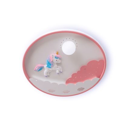 Brilagi - Dimbare LED-plafondlamp voor kinderen UNICORN LED/68W/230V 3000-6000K Ø 49 cm + afstandsbediening