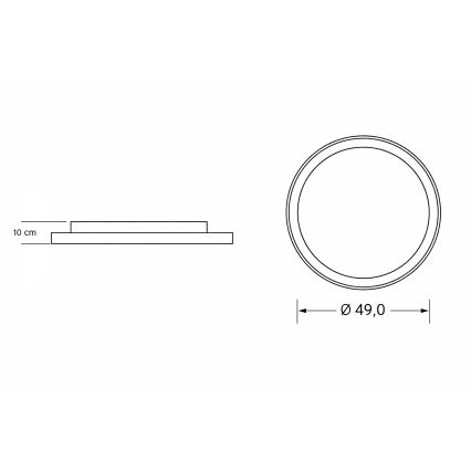 Brilagi - Dimbare LED-plafondlamp voor kinderen UNICORN LED/68W/230V 3000-6000K Ø 49 cm + afstandsbediening