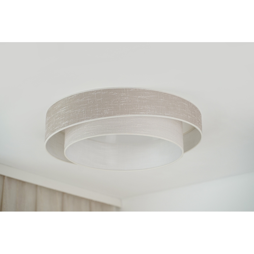 Brilagi - Dimbare LED Plafondlamp DOVER SHINE LED/24W/230V 3000/4000/6500K grijs/crème + afstandsbediening
