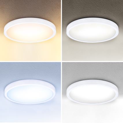 Brilagi - Dimbare LED plafondlamp ESTELA LED/48W/230V 3000-6500K ø 40 cm wit + afstandsbediening