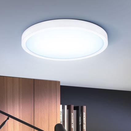 Brilagi - Dimbare LED plafondlamp ESTELA LED/48W/230V 3000-6500K ø 40 cm wit + afstandsbediening