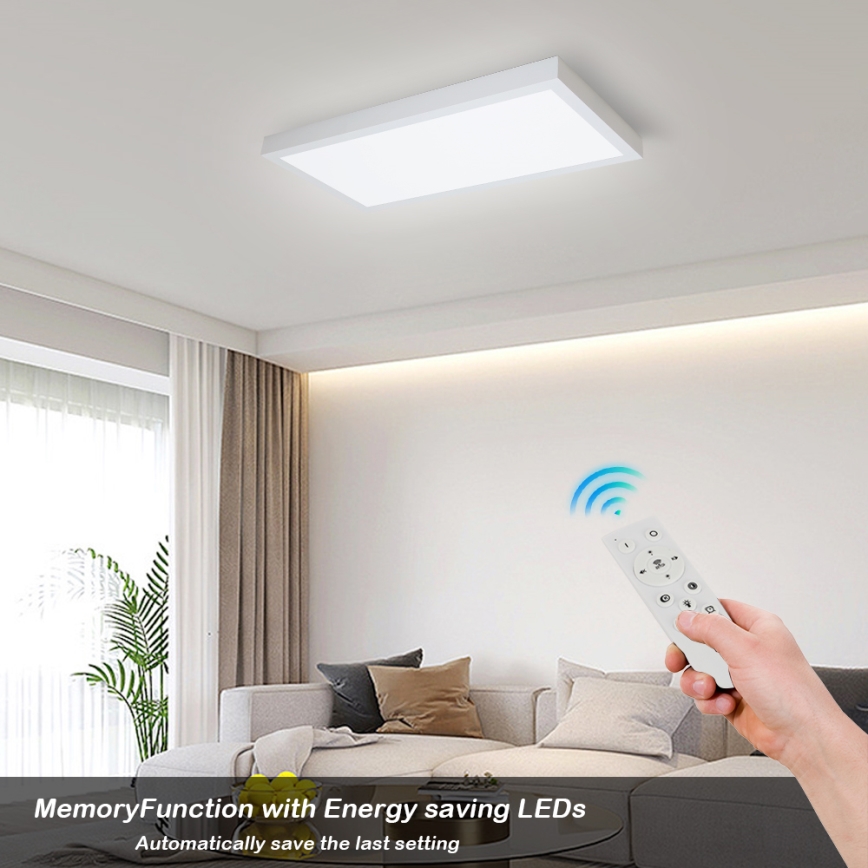 Brilagi - LED Dimbare badkamer plafondverlichting FRAME SMART LED/30W/230V 30x60 cm 3000-6000K IP44 wit + afstandsbediening
