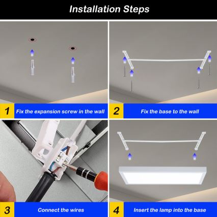 Brilagi - LED Dimbare badkamer plafondverlichting FRAME SMART LED/30W/230V 30x60 cm 3000-6000K IP44 wit + afstandsbediening