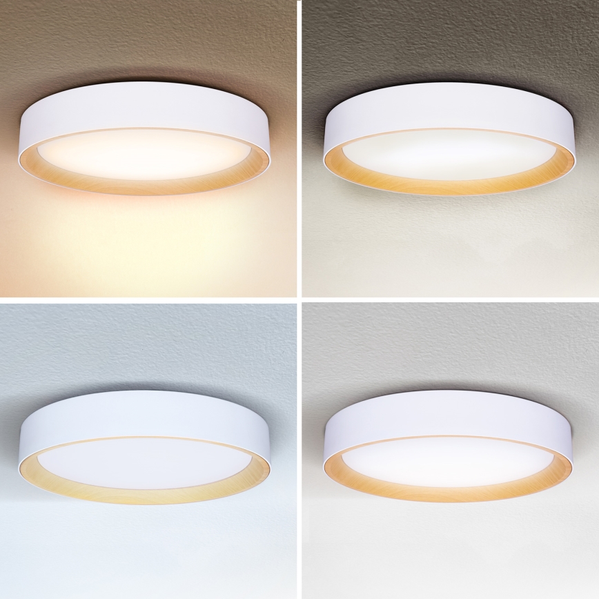 Brilagi - Dimbare LED plafondlamp LARIOS LED/60W/230V 3000-6500K ø 49 cm wit + afstandsbediening