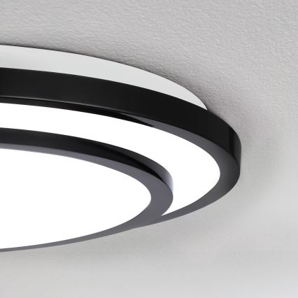 Brilagi - Dimbare LED plafondlamp LUCIANO LED/48W/230V 3000-6500K ø 39 cm zwart + afstandsbediening