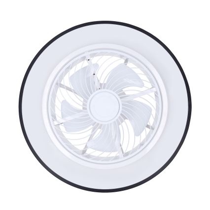 Brilagi - LED Dimbare plafondlamp met ventilator LED/30W/230V 3000-6500K zwart + afstandsbediening