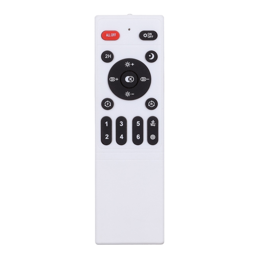 Brilagi - LED Dimbare plafondlamp met ventilator LED/30W/230V 3000-6500K wit/eiken + afstandsbediening