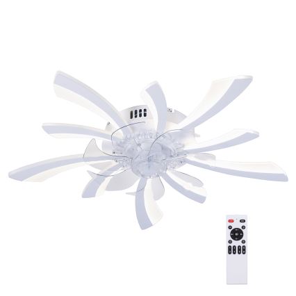 Brilagi - LED Dimbare plafondlamp met ventilator LED/50W/230V 3000-6500K wit + afstandsbediening