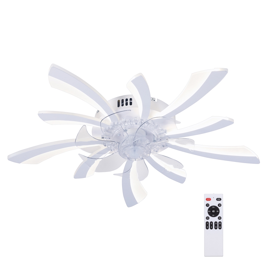 Brilagi - LED Dimbare plafondlamp met ventilator LED/50W/230V 3000-6500K wit + afstandsbediening