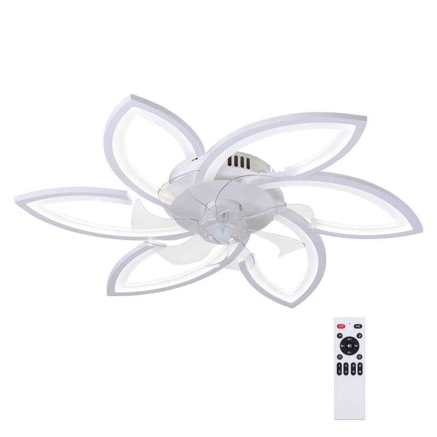 Brilagi - LED Dimbare plafondlamp met ventilator LED/50W/230V 3000-6500K wit + afstandsbediening