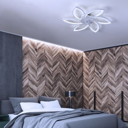 Brilagi - LED Dimbare plafondlamp met ventilator LED/50W/230V 3000-6500K wit + afstandsbediening