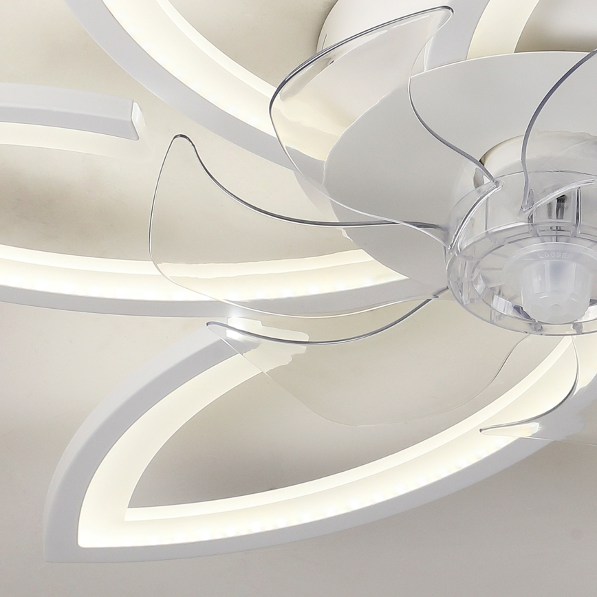 Brilagi - LED Dimbare plafondlamp met ventilator LED/50W/230V 3000-6500K wit + afstandsbediening